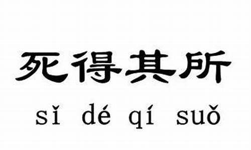 死得其所造句简单六年级_死得其所的词语意思