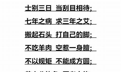 九个字的成语有哪些有哪些有哪些_九个字的成语有哪些成语大全