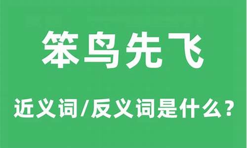 和笨鸟先飞差不多的成语_和笨鸟先飞差不多的成语