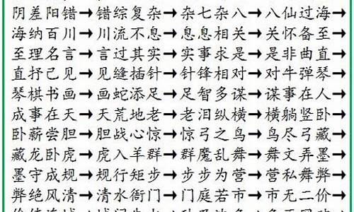 成语接龙解释只有五个字的_成语接龙解释只有五个字的词语